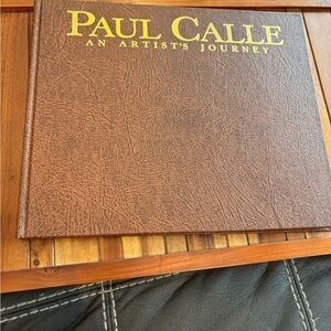 Paul Calle An Artist's Journey Book Leatherette Numbered Signed Thumbprint